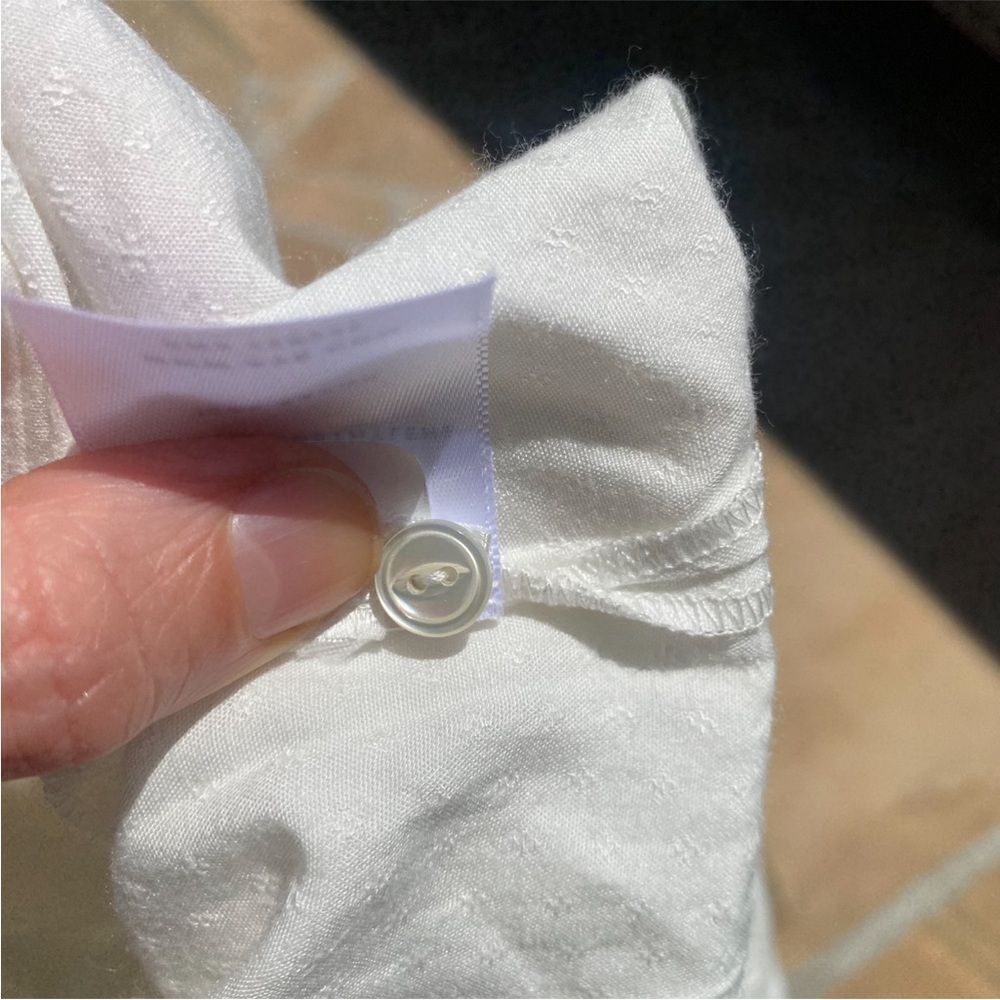 Ayr Button Down Blouse In White Xs - image 3